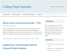 Tablet Screenshot of collegepapersamples.com